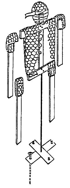 Figure 4. Construction details of an effective scarecrow.