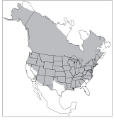 Figure 3. Range of the muskrat in North America.