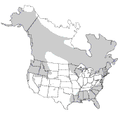 Figure 2. Distribution of the river otter in North America.